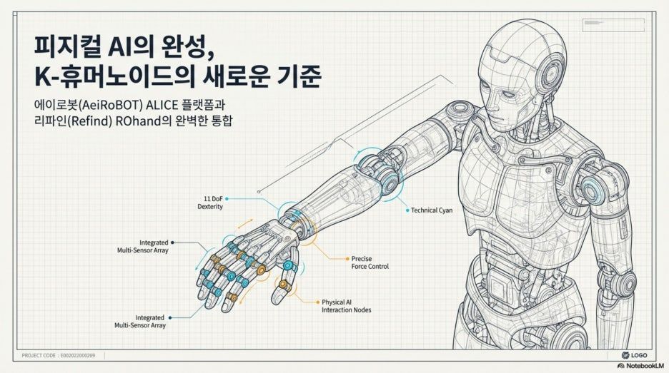K-휴머노이드의 진화: 에이로봇(AeiROBOT)과 리파인(REFIND) ROhand가 만드는 일하는 로봇의 미래