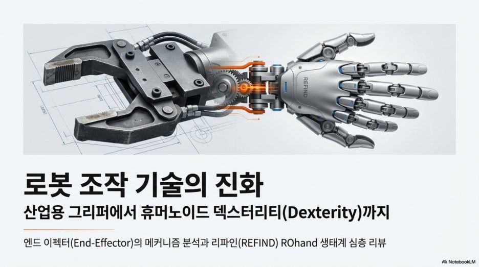 로봇의 손, 그리퍼(Gripper)의 세계: 종류와 원리부터 ROhand 까지