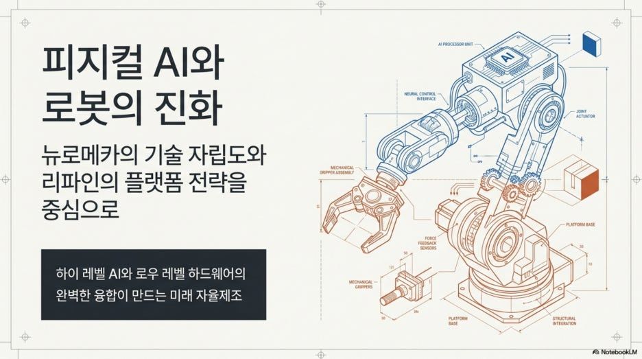 [산업 분석] 피지컬 AI와 로봇의 진화: 뉴로메카의 기술 자립도와 리파인의 RM 시리즈 전략 분석