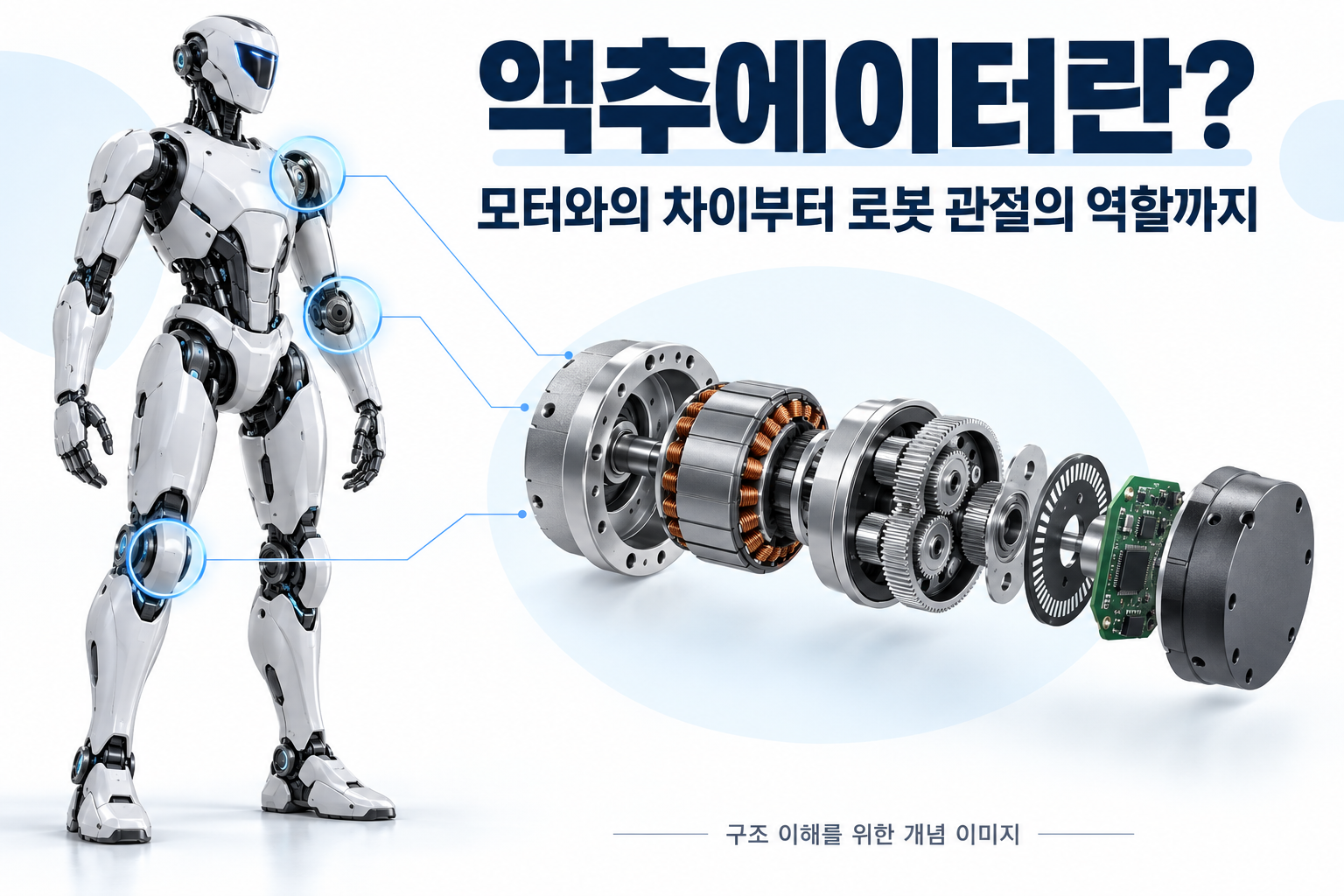 액추에이터란? 모터와의 차이부터 로봇 관절에서 하는 역할까지