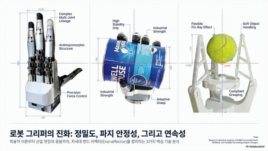 왜 로봇팔 그리퍼가 정밀도를 좌우하는가