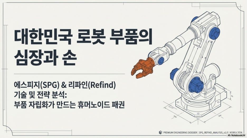 대한민국 로봇 부품의 심장 에스피지 주가 전망과 리파인 기술 분석