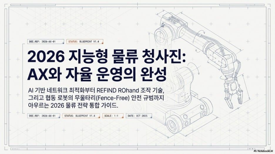 2026 물류 로봇 산업의 진화: 글로벌 트렌드와 리파인 ROhand 및 협동 로봇 안전 가이드
